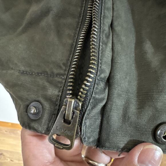 LEVI'S Mens Military Jacket Olive Green Size XXL NWT FLAWED - Picture 12 of 16